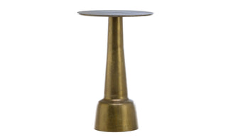 Golbez 29" Antique Brass Side Table 14